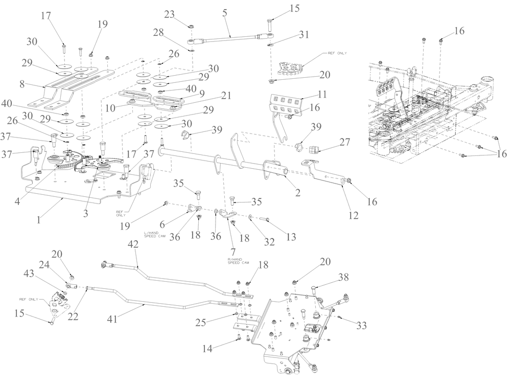 Steering Diagram and Parts List for ZTXS4-54KH (47RSCAB7A10)(2023) Cub Cadet Lawn Tractor